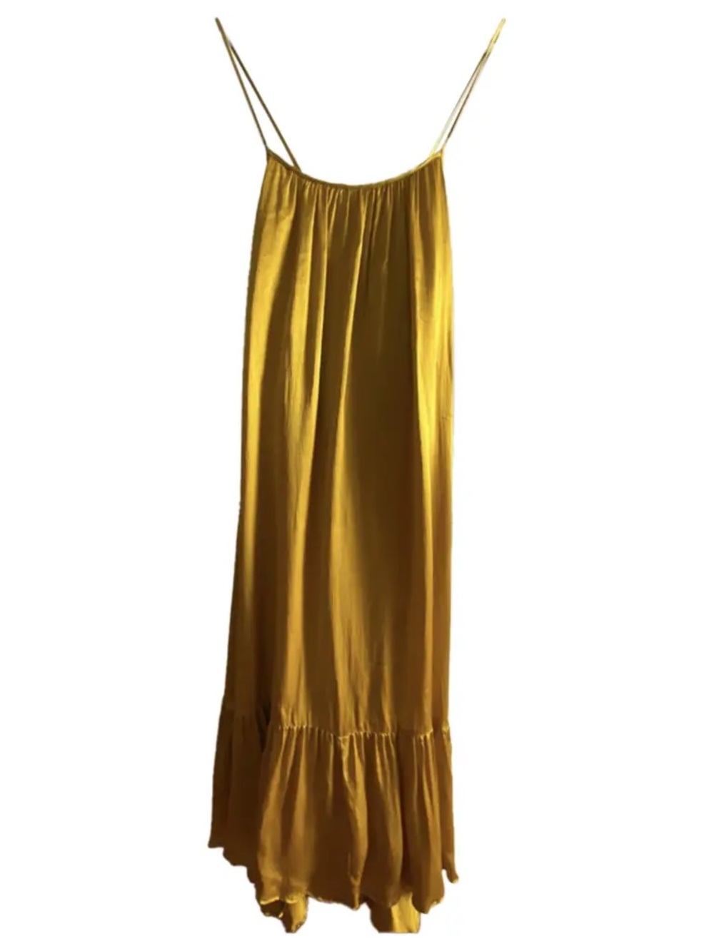 Liquid Gold Satin Dress - Picture 2 of 8